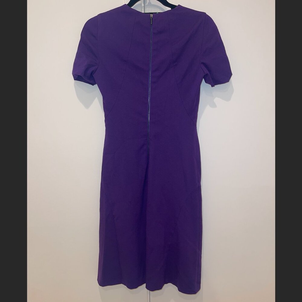 Akris Punto Purple Short Sleeve Dress